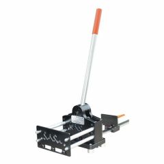 Coupe rail DIN avec poinçonnage rond et oblong - 12x6,4mm