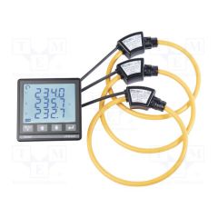 Compteur triphasé multifonction DIN 96x96 avec bobines Rogowski - KIT90 RS485