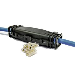 Boîte de jonction IP68 avec gel pour câbles BT 1x 10-120 mm² - 4x 1,5-10 mm²