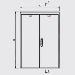 Armoire hors sol  pour trois 25S60