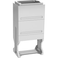 SAP 100140 - Sokkel voor kast 4 Vertrekken DIN 00 Ral 7035