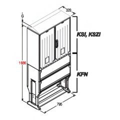 Kledingkast LxHxD=795x1743x320