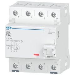 Interrupteur différentiel 4P 25A à 30mA type AC