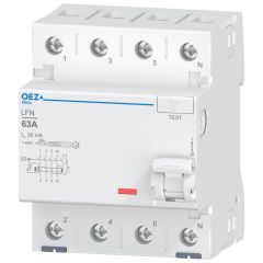 Interrupteur différentiel 4P 63A à 30mA type AC