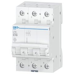 Miniatuur stroomonderbreker LTS 3P 10A curve C