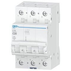 Miniatuur stroomonderbreker LTS 3P 20A curve C