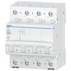 Disjoncteur miniature LTS 3P+N 63A courbe C