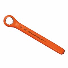 Clé polygonale isolée avec tête contre-coudée 12 pans - Ø15mm