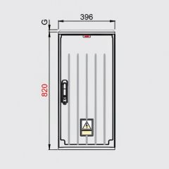 Kast OSI 40 X 80 - IP 54 - COLOR ANVERS GREY