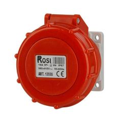 Contactdoos voor kast - recht -55x55 flange-IP67 3P+T 16A 380÷415 V