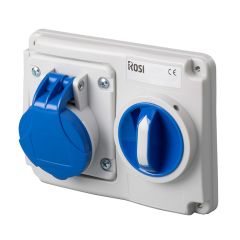 Contactdoos afschakelbaar en vergrendeld -Horizontal - Serie 14-IP44 3P+T 32A 380÷415 V