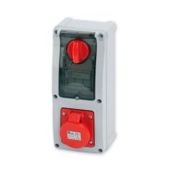 Contactdoos afschakelbaar - met zekering -For Wall - Serie 16-IP44 3P+T 32A 380÷415 V