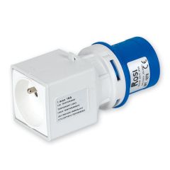 Adapteur - CEE plug 3P 16A - French socket 250V -  IP20
