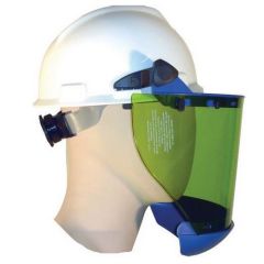 Casque avec écran arc flash teinte grise classe 2-12cal/cm²